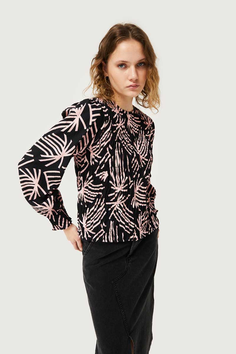 Blusa Crepe Abstracto Fenix