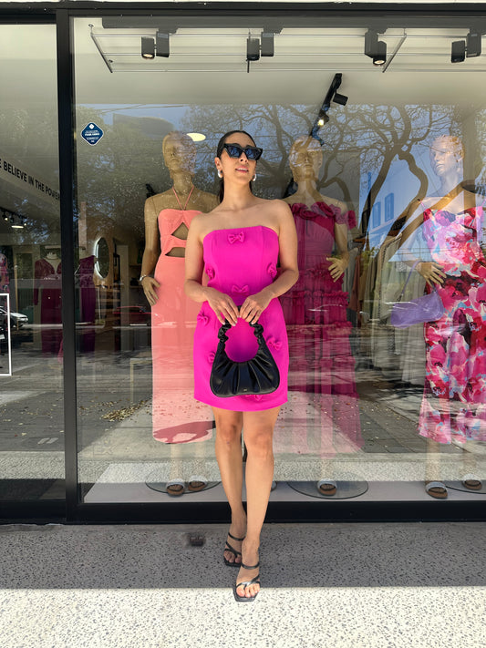 Vestido Rosa moños
